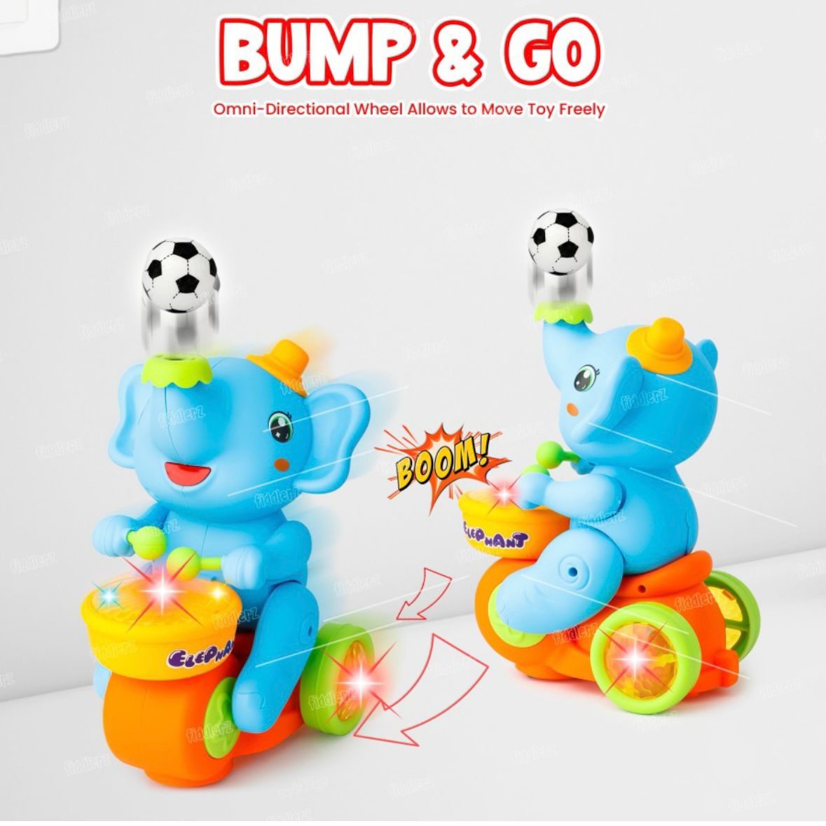 Bump & Go Elephant Toy