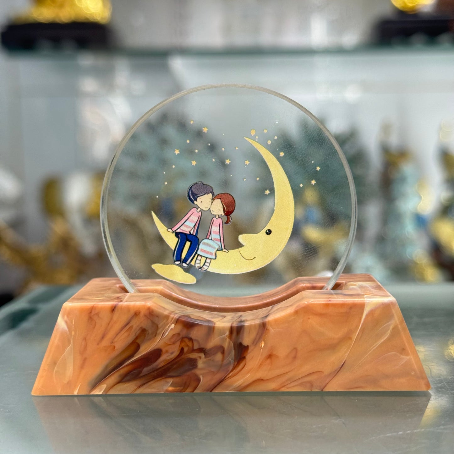 Love Glowing Crystal Display – USB Power