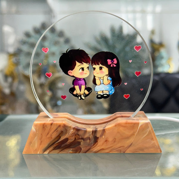 Love Glowing Crystal Display – USB Power