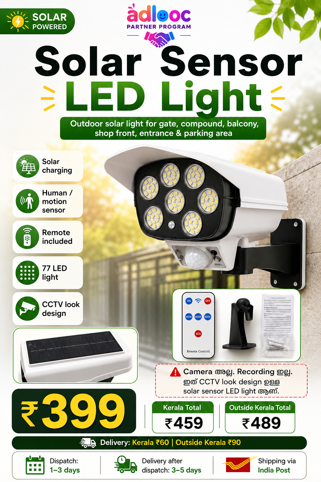 SOLAR LED LIGHT