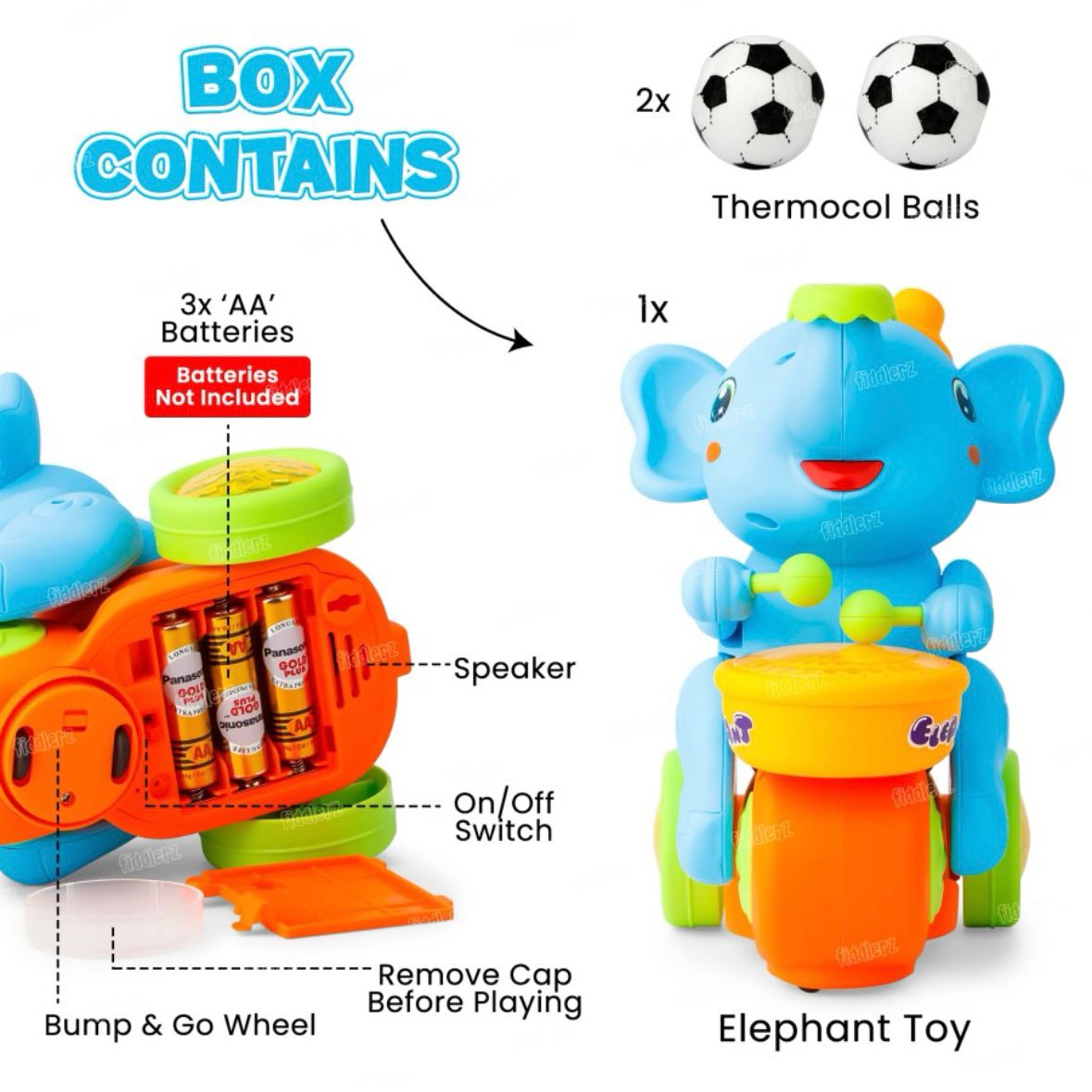 Bump & Go Elephant Toy